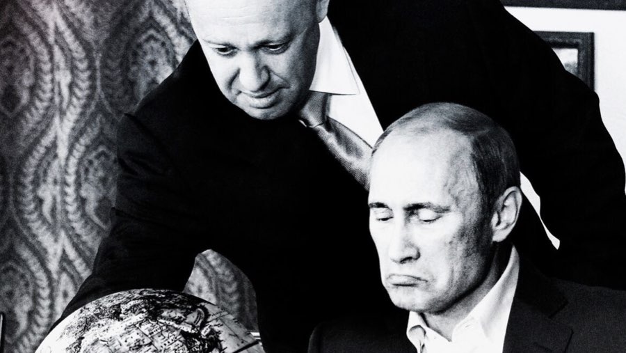 Prigozhin dan Putin (Sumber: AFP via Bloomberg News)
