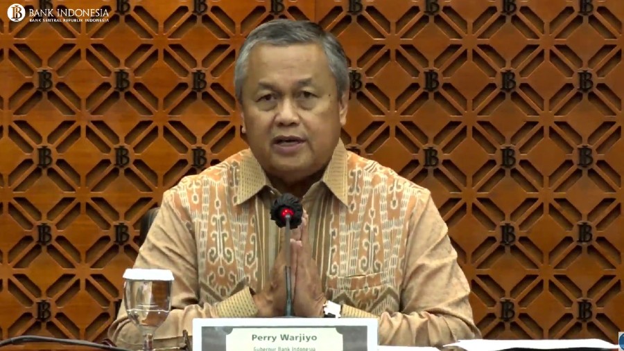 Gubernur Bank Indonesia Perry Warjiyo dalam konferensi pers (Dok. Youtube)