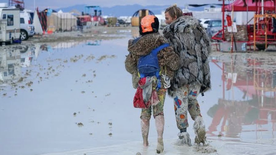 Lumpur di festival Burning Man di AS (Trevor Hughes/USA Today Network via Bloomberg)