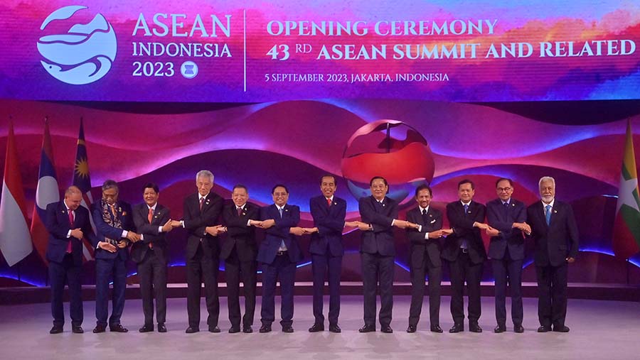 KTT ASEAN ke-43 bakal menjadi forum yang dihadiri sebanyak 22 negara. (Media Center KTT ASEAN 2023/Akbar Nugroho Gumay)