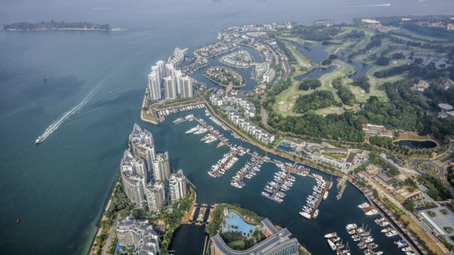 Pulau Sentosa di Singapura (Sumber: Bloomberg)