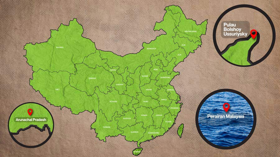 Ilustrasi Peta Baru China (Bloomberg Technoz)