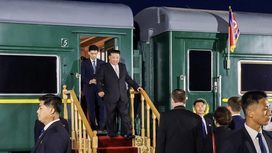 Kim Jong Un tiba di Rusia (Sumber: Bloomberg)