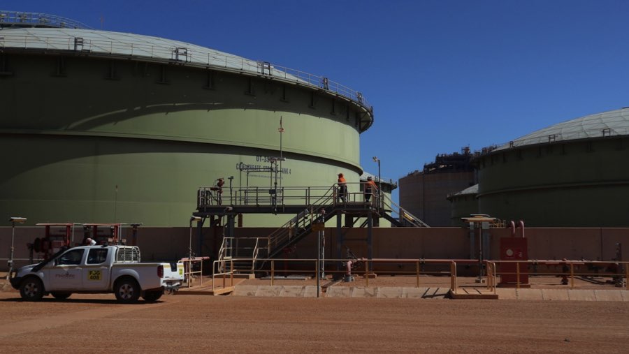 Tempat produksi LNG Chevron di Australia (Sumber: Bloomberg)