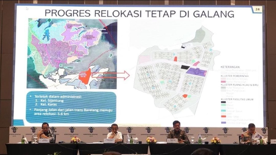 Menteri Investasi Bahlil Lahadalia memimpin rapat koordinasi percepatan Rempang Eco City (Dok. Instagram/bahlillahadalia)