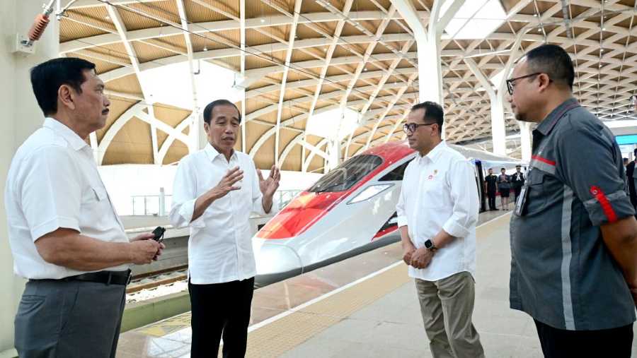 Kereta Cepat Jakarta-Bandung di Stasiun KCIC Halim, (Dok: Setkab)
