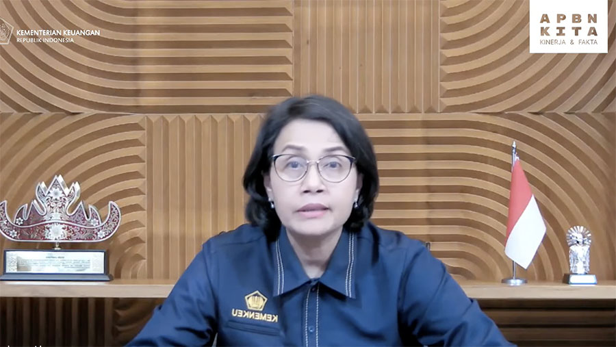 Menkeu Sri Mulyani saat konfrensi pers APBN KITA, Rabu (20/9/2023). (Tangkapan Layar Youtube Kemenkeu)