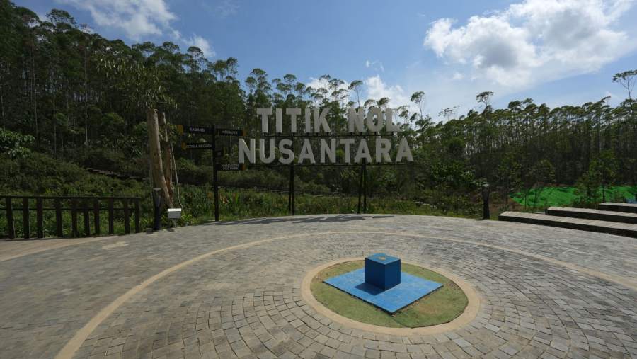 Titik Nol pemerintahan pusat di IKN Nusantara di  Penajam Paser Utara, Kamis, 21 September 2023. (Dok: Dimas Ardian/Bloomberg)