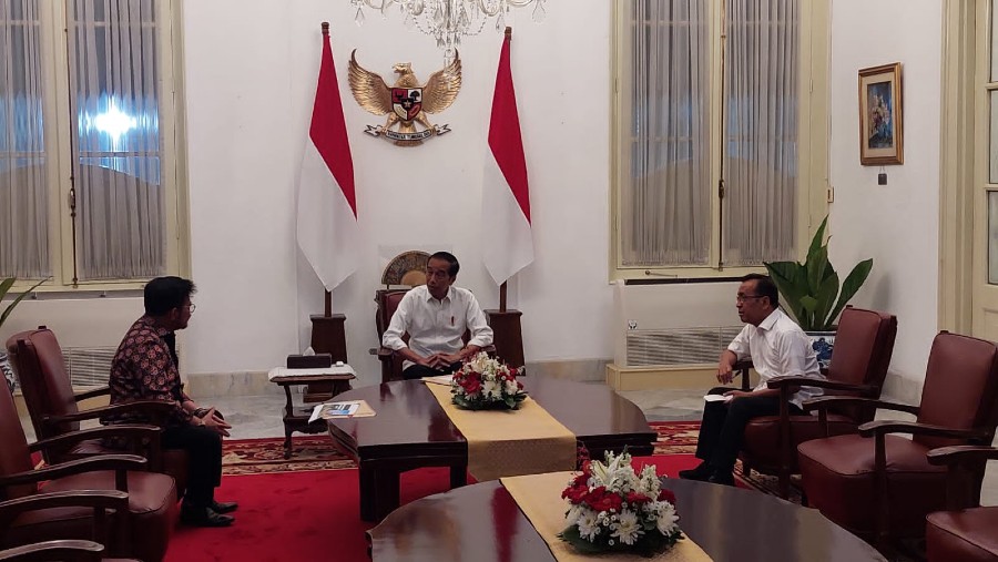 Presiden Jokowi ditemui Syahrul Yasin Limpo (Istimewa)