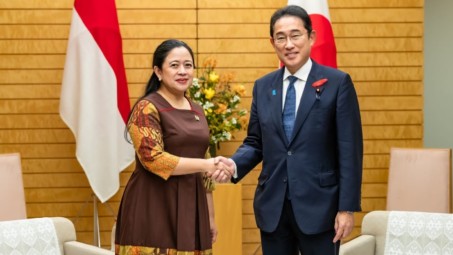 Ketua DPR RI Puan Maharani bertemu Perdana Menteri (PM) Jepang Fumio Kishida. (Sumber: Humas DPR)