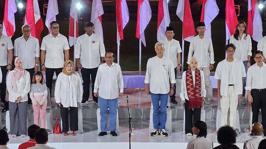 Deklarasi Ganjar Pranowo & Mahfud MD. (Dok PDIP/Monang Sinaga)