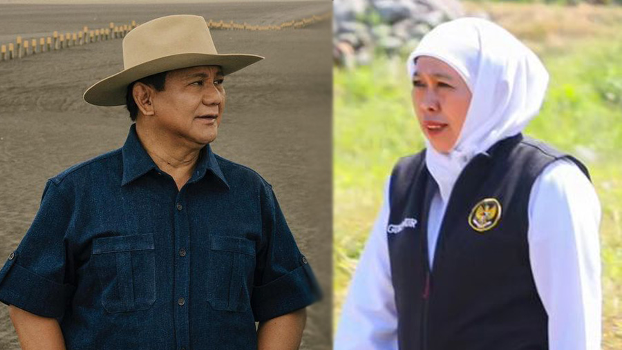 Foto kolase : Prabowo Subianto dan Khofifah Indar Parawansa. (Tangkapan Layar Instagram @prabowo dan @khofifah.ip)