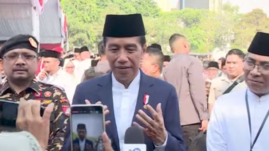 Presiden Joko Widodo usai perayaan Hari Santri di Surabaya (Tangkapan Layar Setkab)