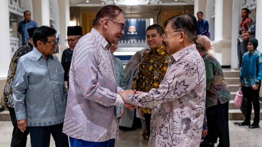 PM Malaysia Anwar Ibrahim menerima Jusuf Kalla (X @anwaribrahim)
