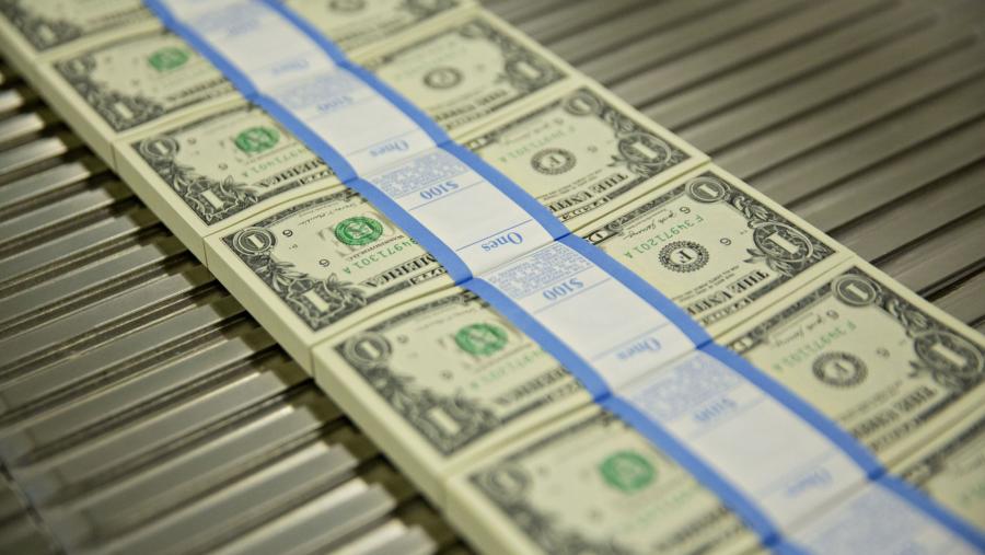 ilustrasi dolar Amerika Serikat (Dok: Bloomberg)