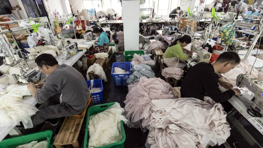 Produsen pakaian di China. (Sumber: Bloomberg)