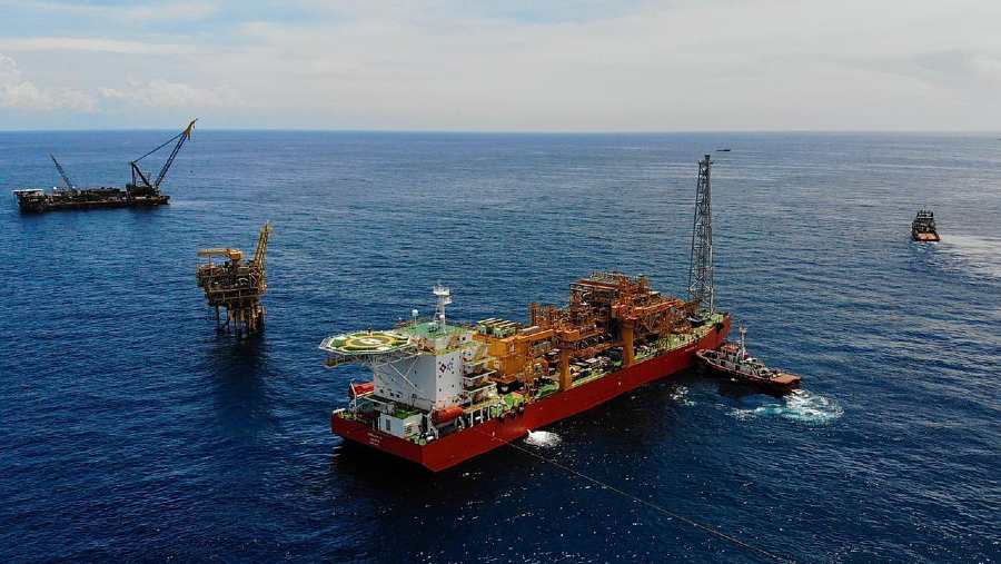 Produksi gas lepas pantai Husky-CNOOC Madura Limited. (Dok: Pemkab Sumenep)