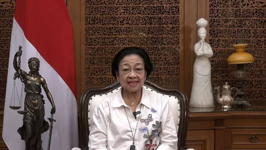 Ketua Umum PDI Perjuangan Megawati Soekarnoputri. (Sumber: Tangkapan layar YouTube PDI Perjuangan)