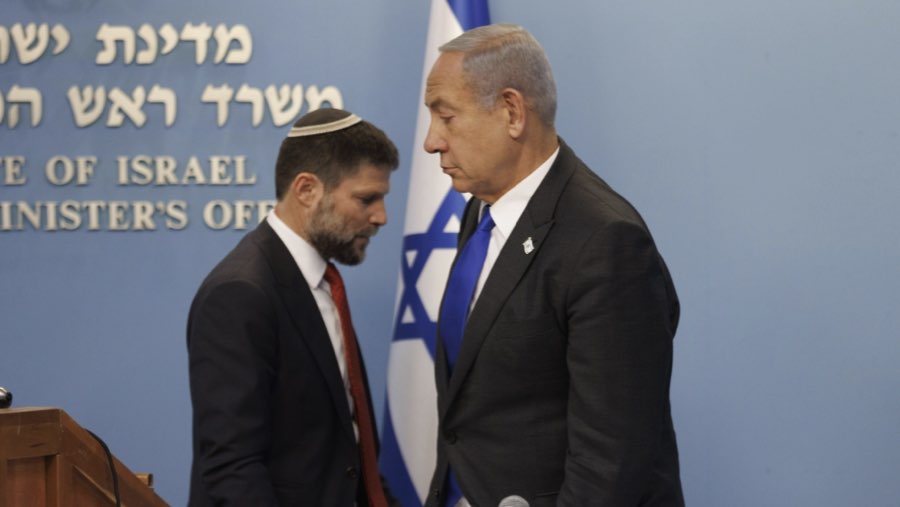 Bezalel Smotrich dan Benjamin Netanyahu (Sumber: Bloomberg)