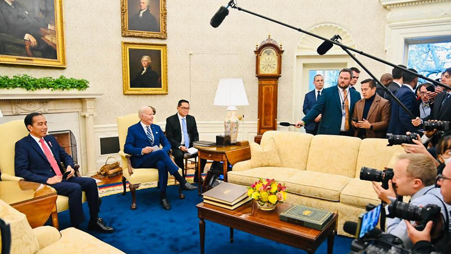 Perjanjian kerja sama ini adalah yang terbaru dalam serangkaian kerja sama antara AS dan negara-negara Asia. (BPMI Setpres/Laily Rachev)