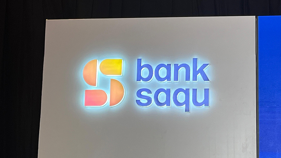 Logo bank saqu. (Bloomberg technoz/Mis Fransiska Dewi)
