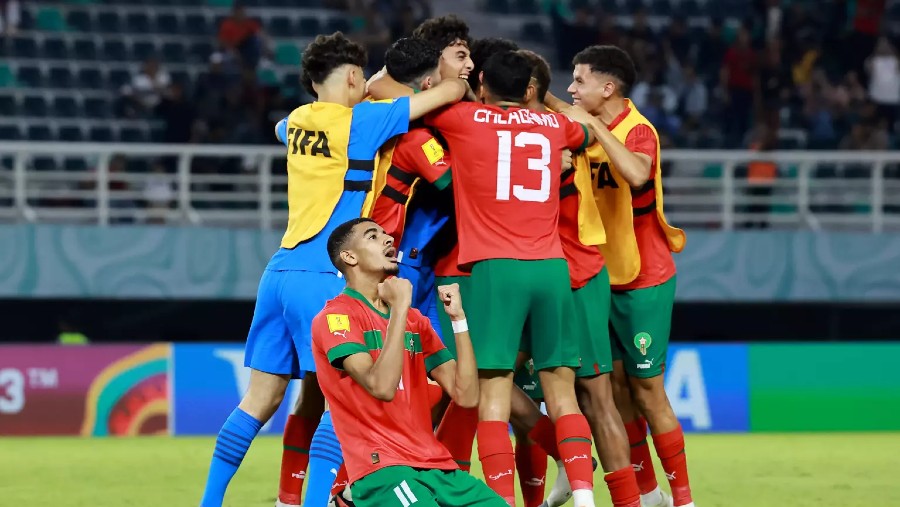 Timnas U-17 Maroko dalam laga Piala Dunia U-17 Indonesia 2023. (Dok. FIFA)