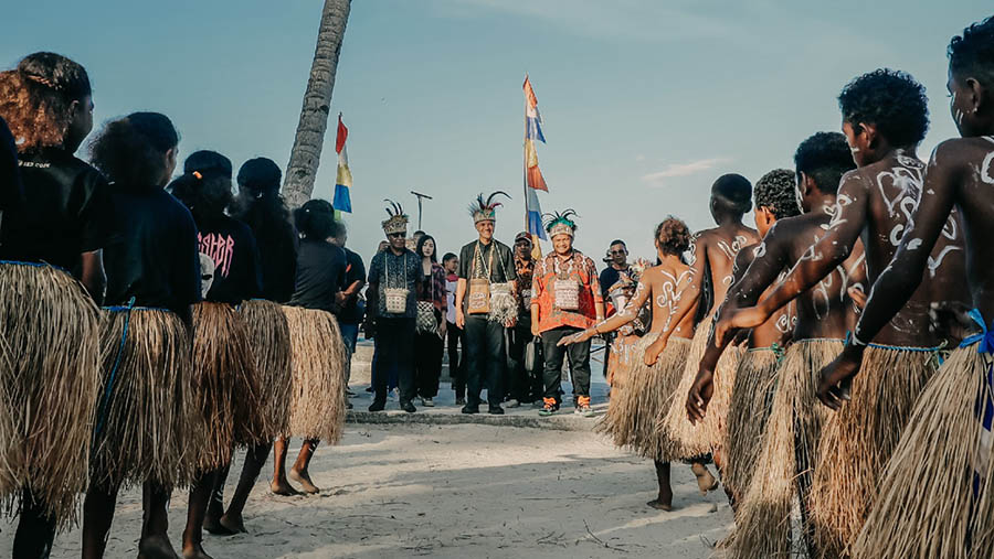 Calon Presiden Ganjar Pranowo di Raja Ampat, Papua. (Tangkapan Layar X/ @ganjarpranowo)