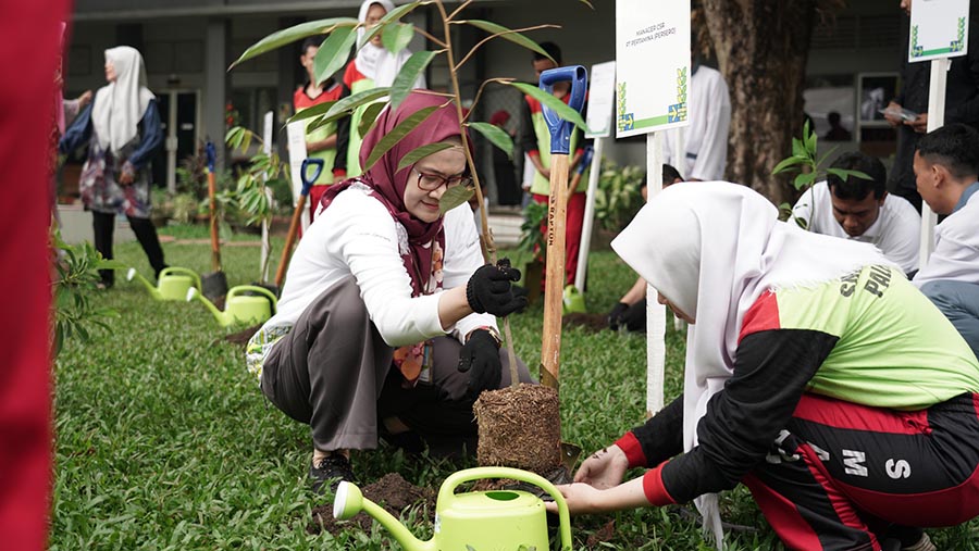 Program Sekolah Energi Berdikari (SEB) Pertamina di SMA Negeri 14 Palembang.  (Dok Pertamina)