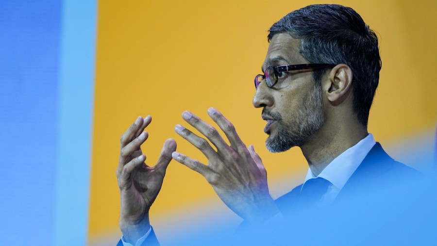 Sundar Pichai, CEO Alphabet. (Dok: Bloomberg)