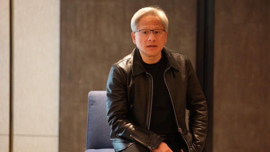 Jensen Huang, CEO Nvidia. (Dok: Lionel Ng/Bloomberg)
