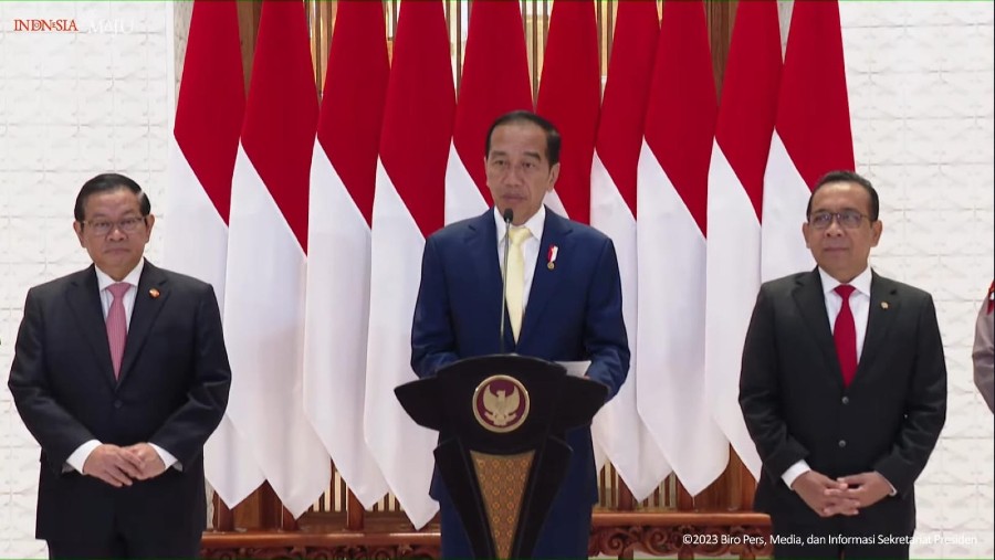 Presiden Joko Widodo (Jokowi) sebelum kunjungan kerja ke Jepang. (Tangkapan layar Sekretariat Presiden RI)