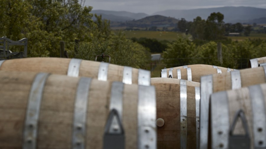 Barel anggur di Lembah Yarra, Victoria, Australia./Bloomberg-James Bugg
