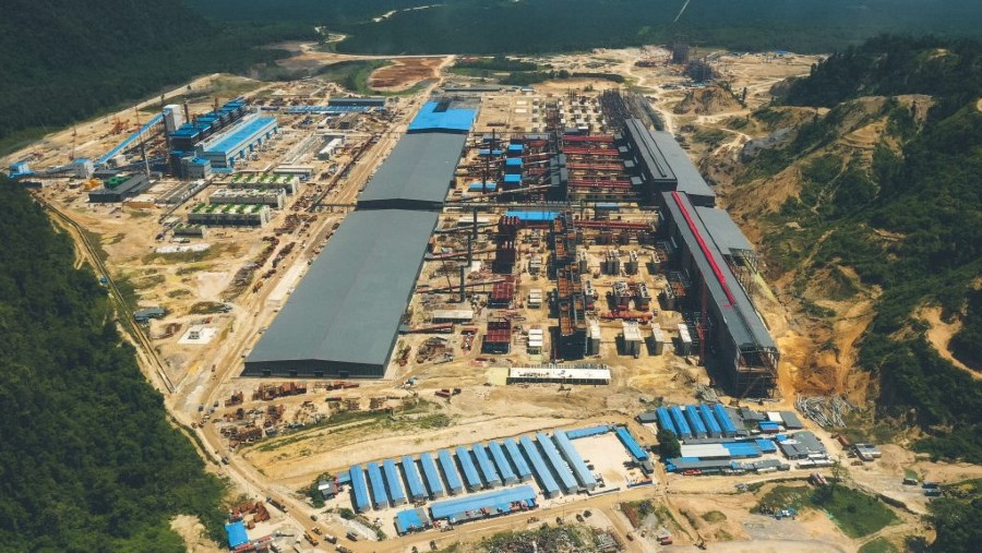 Smelter nikel milik PT Gunbuster Nickel Industry (GNI) di Morowali Utara./dok. GNI