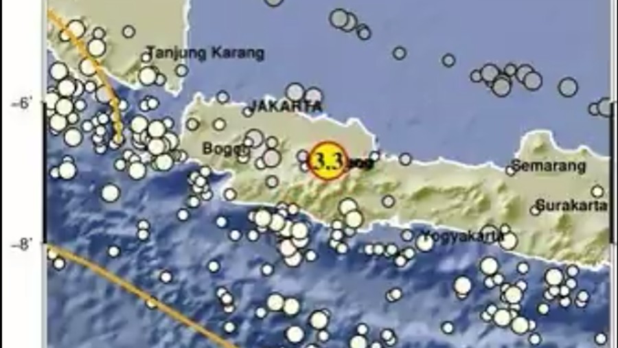 Gempa Sumedang Info BMKG pada Minggu, 31 Desember 2023.	