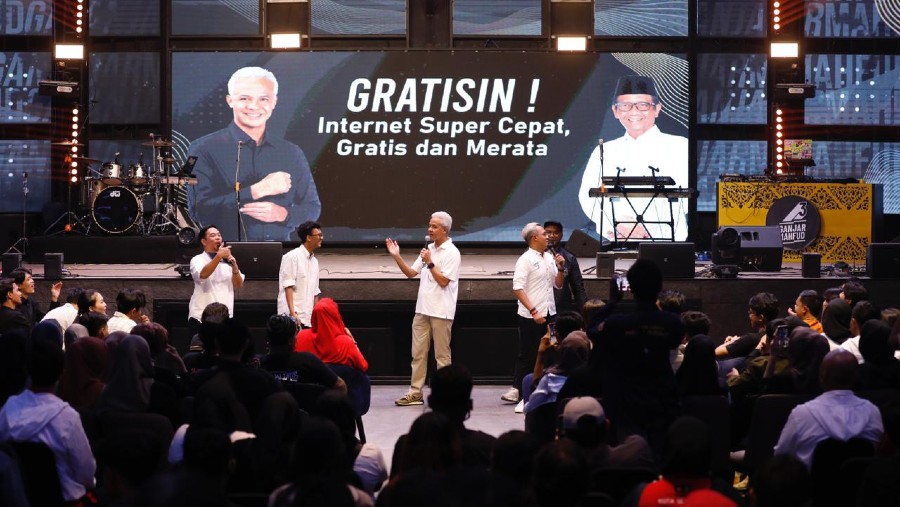 Capres Ganjar Pranowo bicara soal program gratisin internet (TPN Ganjar-Mahfud)