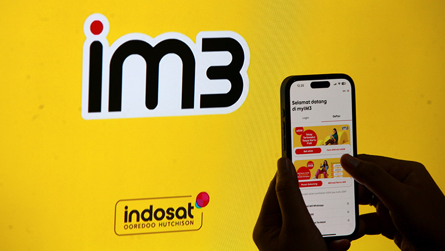 Indosat Ooredo. (Bloomberg Technoz/Andrean Kristianto)