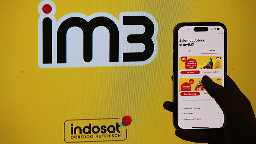 Indosat Ooredo. (Bloomberg Technoz/Andrean Kristianto)