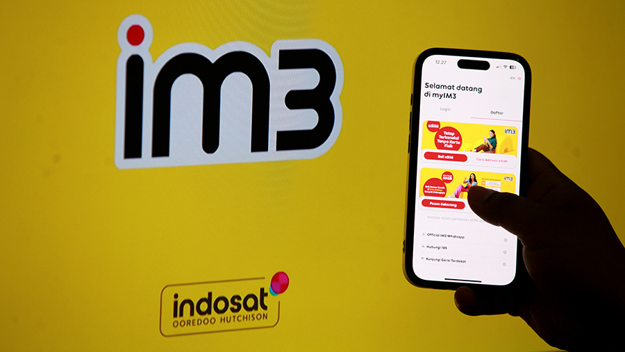 Indosat Ooredo. (Bloomberg Technoz/Andrean Kristianto)