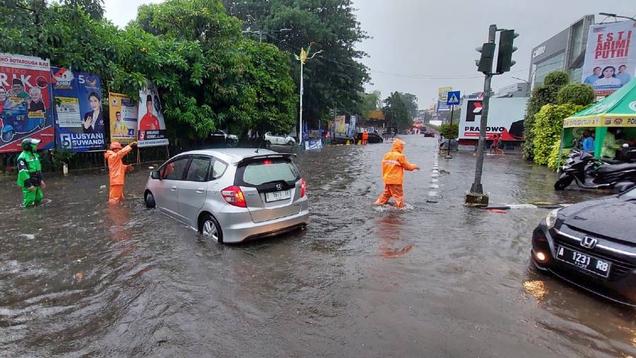 Ilustrasi banjir di Jakarta Selatan. (Dok: Istimewa)