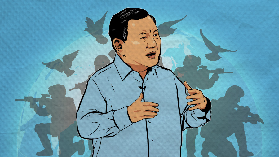 Prabowo Subianto (Bloomberg Technoz/Arie Pratama)