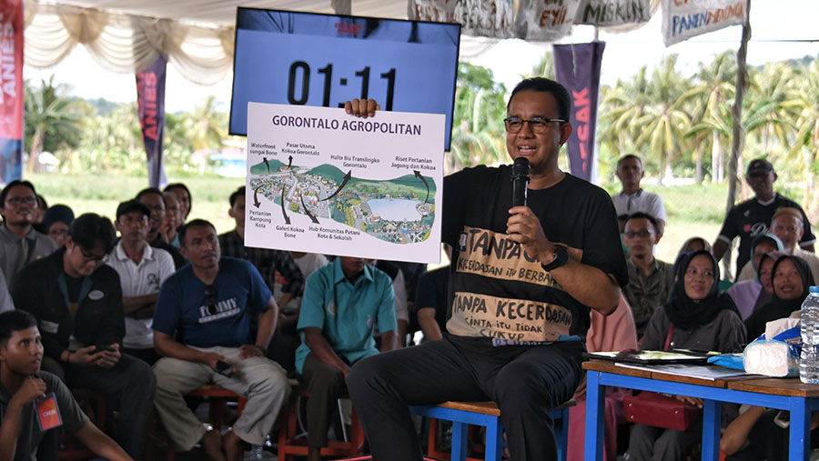 Capres nomor urut 1, Anies Baswedan saat kampanye di Gorontalo (Dok. Timnas Amin)