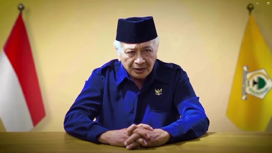 Tangkapan Layar Video Soeharto berpesan saat kampanye Pemilu 2024. (Dok: Bloomberg)