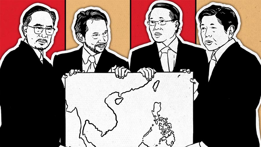 Cover 4 Negara yang Bersengketa Soal Laut China Selatan dengan China (Arie Pratama/Bloomberg Technoz)