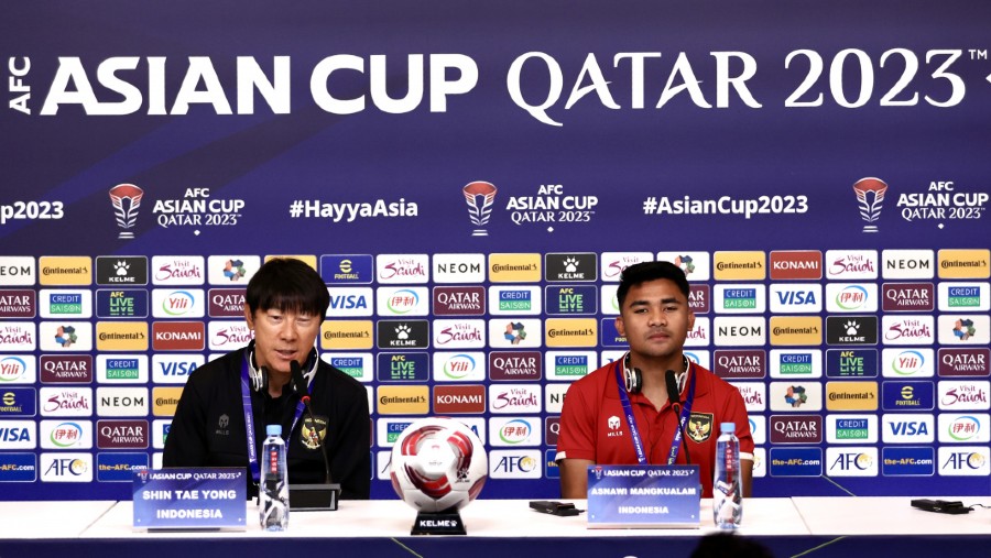 Pelatih Timnas Indonesia Shin Tae-yong jelang laga perdana Piala Asia 2023. (Dok. PSSI)