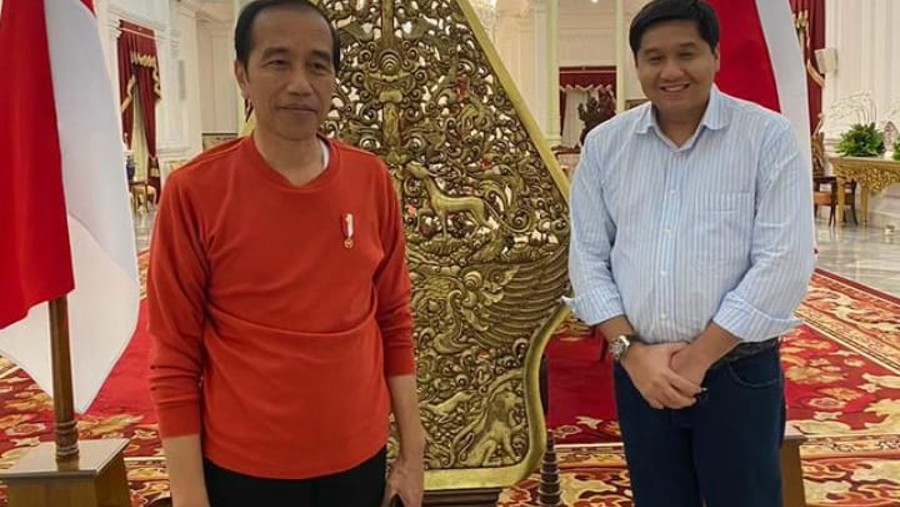 Presiden Joko Widodo (Jokowi) dan Maruarar Sirait (kanan) (Instagram Maruarar Sirait)