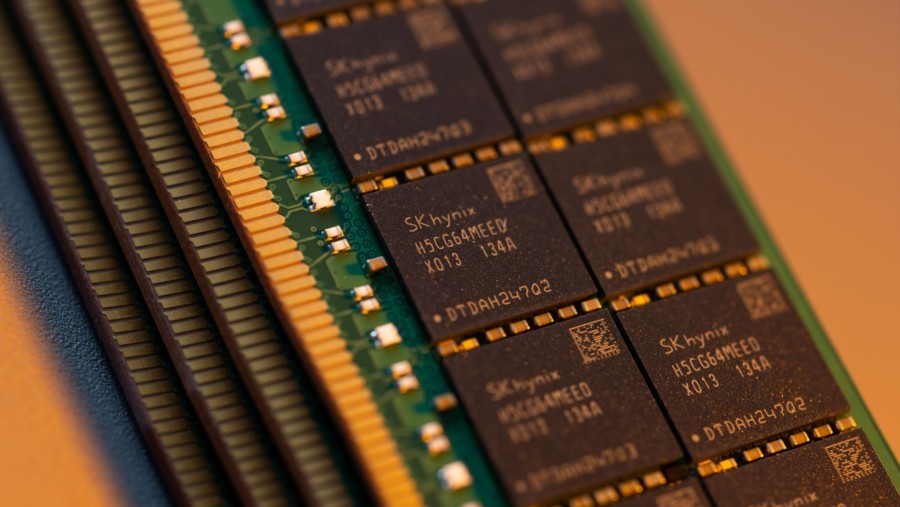 Cip produksi Perusahaan Korsel SK Hynix. (Dok: Bloomberg)