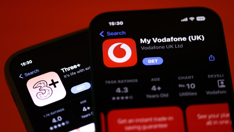 Merger Vodafone dan Three. (Sumber: Bloomberg)