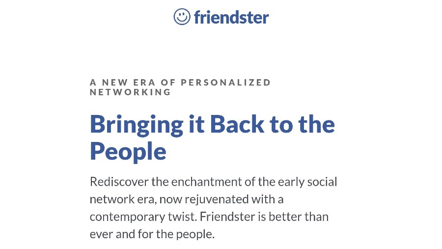 Friendster. (Dok: Tangkapan Layar Perusahaan)