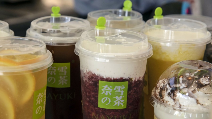 Berbagai jenis minuman bubble tea./Bloomberg-Qilai Shen