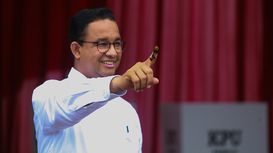 Anies Baswedan. (Bloomberg Technoz/Andrean Kristianto)